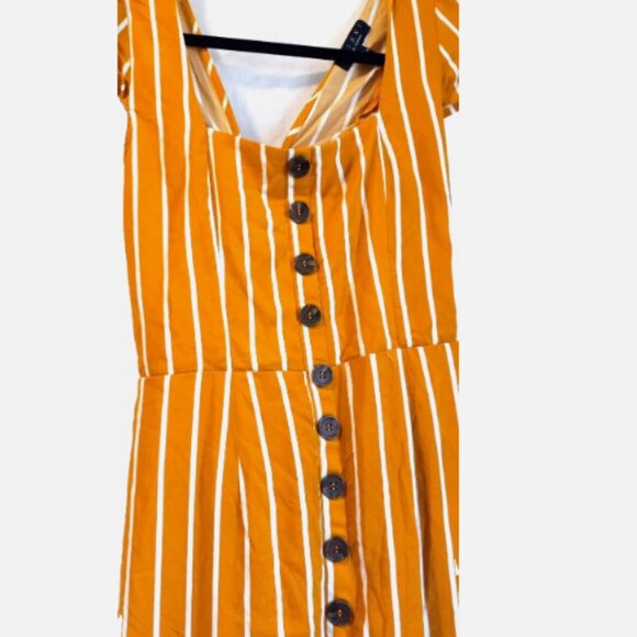 Trixxi Orange Striped Midi Dress - Picture 5 of 14